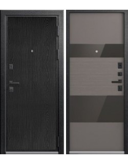 LUX-8 Серый муар+ распил графит/ Софт грей